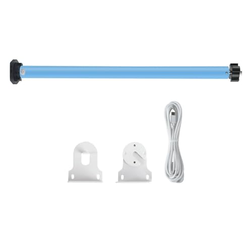 Zigbee Bindungsmotor, intelligent, wiederaufladbar, 38 mm Rollladen-Technik, 1,2 N, 5 kg, motorisierte Rohrjalousien, Echo Voice funktioniert mit Tuya Zigbee Hub, Homekit über Matter M1 Hub (nur Motor