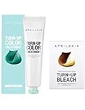 [APRILSKIN] TURN-UP COLOR TREATMENT(GREEN BLUE) 2each & TURN-UP BLEACH 2each