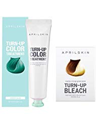 [APRILSKIN] TURN-UP COLOR TREATMENT(GREEN BLUE) 2each & TURN-UP BLEACH 2each