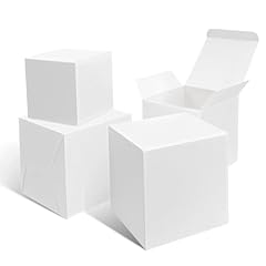 White gift boxes 4x4x4