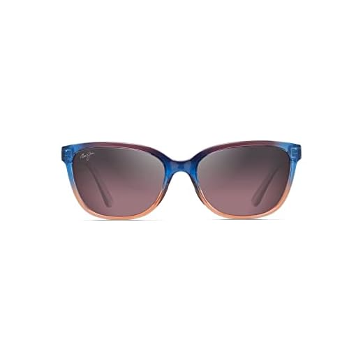 Maui Jim Women's Honi w/ Patented PolarizedPlus2 Lenses Polarized Cat Eye Sunglasses, Sunset/Maui Rose Polarized, Small
