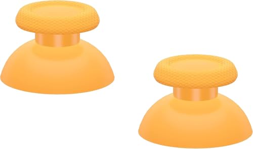 Image of Replacement Joystick Analog Caps for PS5 Controller | Anti-Slip Thumb Grips Cover Stick | Thumbstick Caps for PlayStation 5 DualSense Gamepad (Yellow)