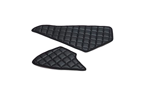 KRAM-TRUCK Lot De 2 Tapis Matelassés pour Étagère De Camion en Similicuir Compatible avec Mercedes Actros MP4MP5 10mm Mousse Velcro Fixation Résistant À l'abrasion Le Noir Cover