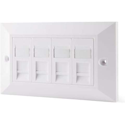 rhinocables CAT6 Ethernet Faceplate for Network Expansion Cover