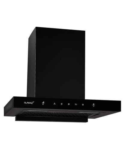 Image of Ruwa Jade 60 cm Auto Clean Filterless Kitchen Chimney, 1250 m /hr Powerful Suction, T-Shape Wall Mounted Design, Motion Sensor & Touch Control, Oil Collector, Installation Kit Included