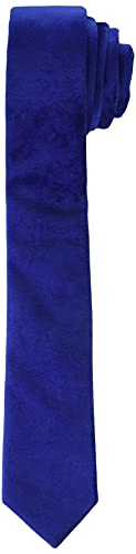 Isaac Mizrahi boys Boy's Solid Velvet Necktie, Cobalt Blue, 48 US