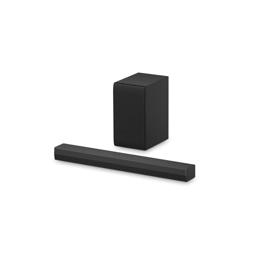LG DS40T 2.1 Soundbar (300W) mit kabellosem Subwoofer (ARC, HDMI, Optisch, Bluetooth) [2024], Schwarz