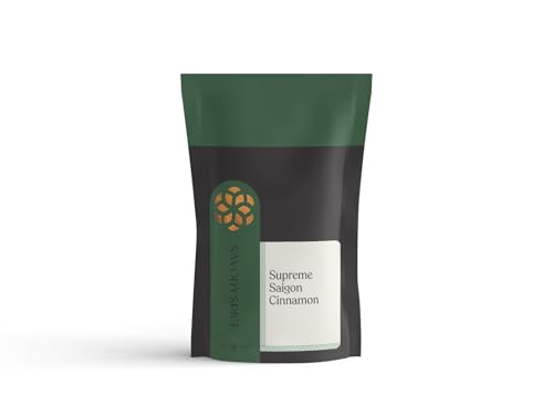 Savory Spice Supreme Saigon Cinnamon (3.1 oz) - Ground Saigon Cinnamon Powder for Baking, Desserts & Cooking - Bold, Strong & Fresh Flavor