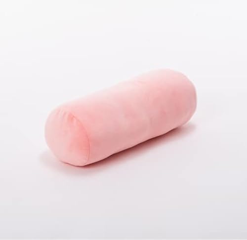 YouYouWu抱き枕 円筒形クッション 円筒枕 昼寝枕 ボルスター 足枕 腰あてクッション もちもち マシュマロ 背もたれ なめらか かわいい もっちり やわらかい 直径20センチ ふわふわ 多機能 (ピンク)