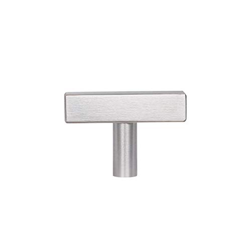 Silver Cabinet Handles Single Hole 2 Inch Stainless Steel Handles For Kitchen Cabinet Bathroom Cabinet Pulls 10 Pack 50Mm Square Single Hole Cabinet Knob Ythd1212Bn-10Pamz #TOP3