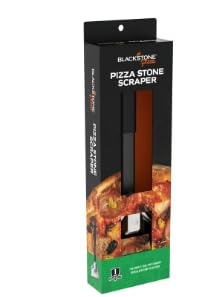 BLACKSTONE Pizza Stone Scraper with Bubble Popper, Non-Slip Grip, Hanging Loop