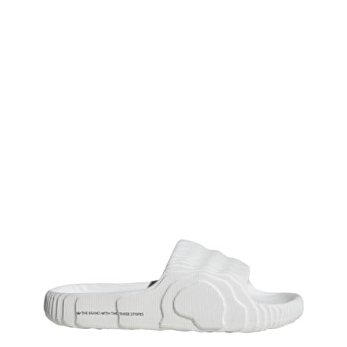 adidas Originals Adilette 22 Mens Shoes Size 10, Color: Crystal White//Black-White