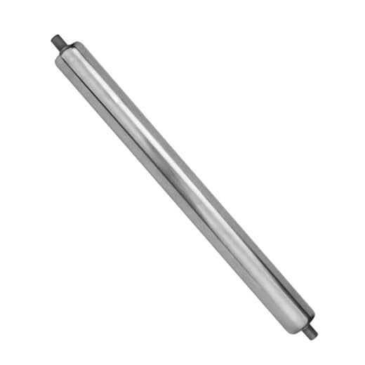 Stainless Steel Conveyor Roller, 1.5"Ø 16" Length Heavy Duty Gravity Conveyor Roller for Gravity Transmission Replacement Part, Roller Stands, Woodworking and Conveyors