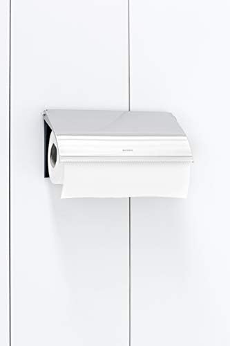 Brabantia 313868 Wall Mounted Kitchen Roll Holder - Matt Steel