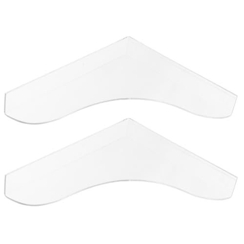 ABOOFAN 2pcs Bathtub Set Shower Water Barrier for Tub Corner Thick Acrylic Shower Splash Guards Easy Install