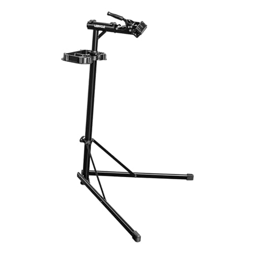 Yiju Bike Repair Stand Workstand Support Heavy Duty Shelf Rotating Clamp Bicycle Maintenance Holder Rack for Road Mountain Garage