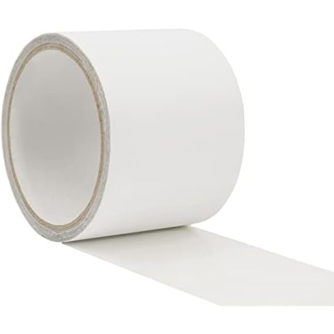 ToyaJeco Ultrastrong Tent Repair Tape, 8cm x 5m Clear Waterproof RV Awning Repair Tape Patch, Super Sticky Canvas Tent Repair Kit for PVC Coated Tent Awnings Gazebo Boat Covers Cover
