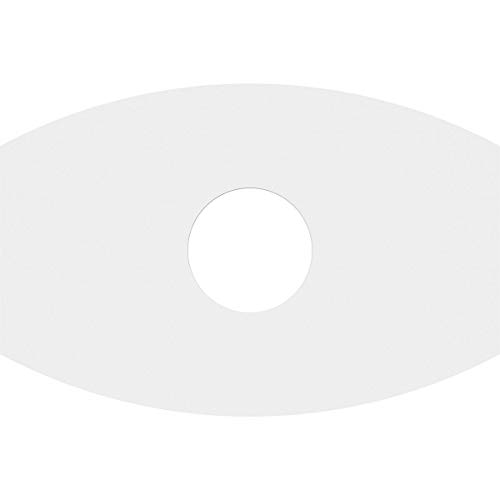 Image of Ekena Millwork CMP20X13KY-05000 Kailey Architectural Grade PVC Contemporary Urethane Ceiling Medallions 20 inchW x 13 3 /8 inchH x 5 inchID x 10 3 /4 inchC x 1 inchP