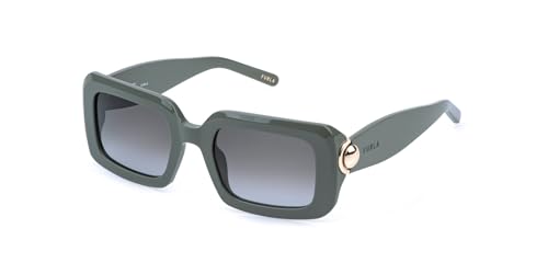 Lunettes de soleil Furla SFU980 vert kaki femme, monture tendance dimensions 52/22/140