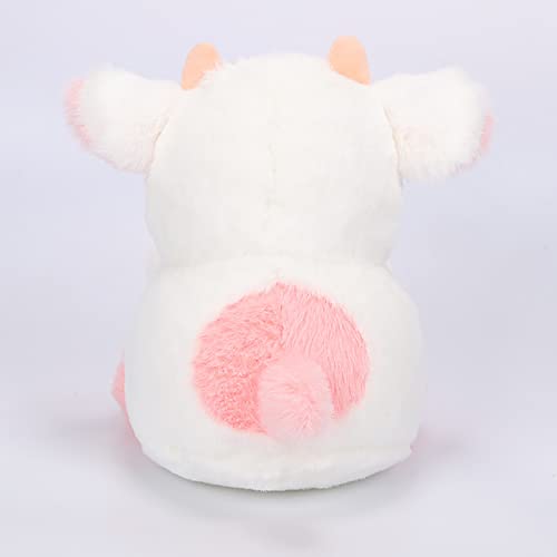 Mukorolee 8" Belle Strawberry Cow Plush, Cute Cattle Stuffed Animal Toys Home Decorations Doll Lovely Birthday Gifts For Kids And Adult (Pink) #TOP6