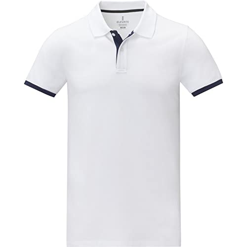 Image of Elevate Mens Morgan Short-Sleeved Polo Shirt (XL) (White)