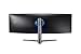 SAMSUNG 49” Odyssey CRG Series Dual QHD (5120x1440) Curved Gaming Monitor, 120Hz, QLED, HDR, Height Adjustable Stand, Radeon FreeSync, LC49RG90SSNXZA