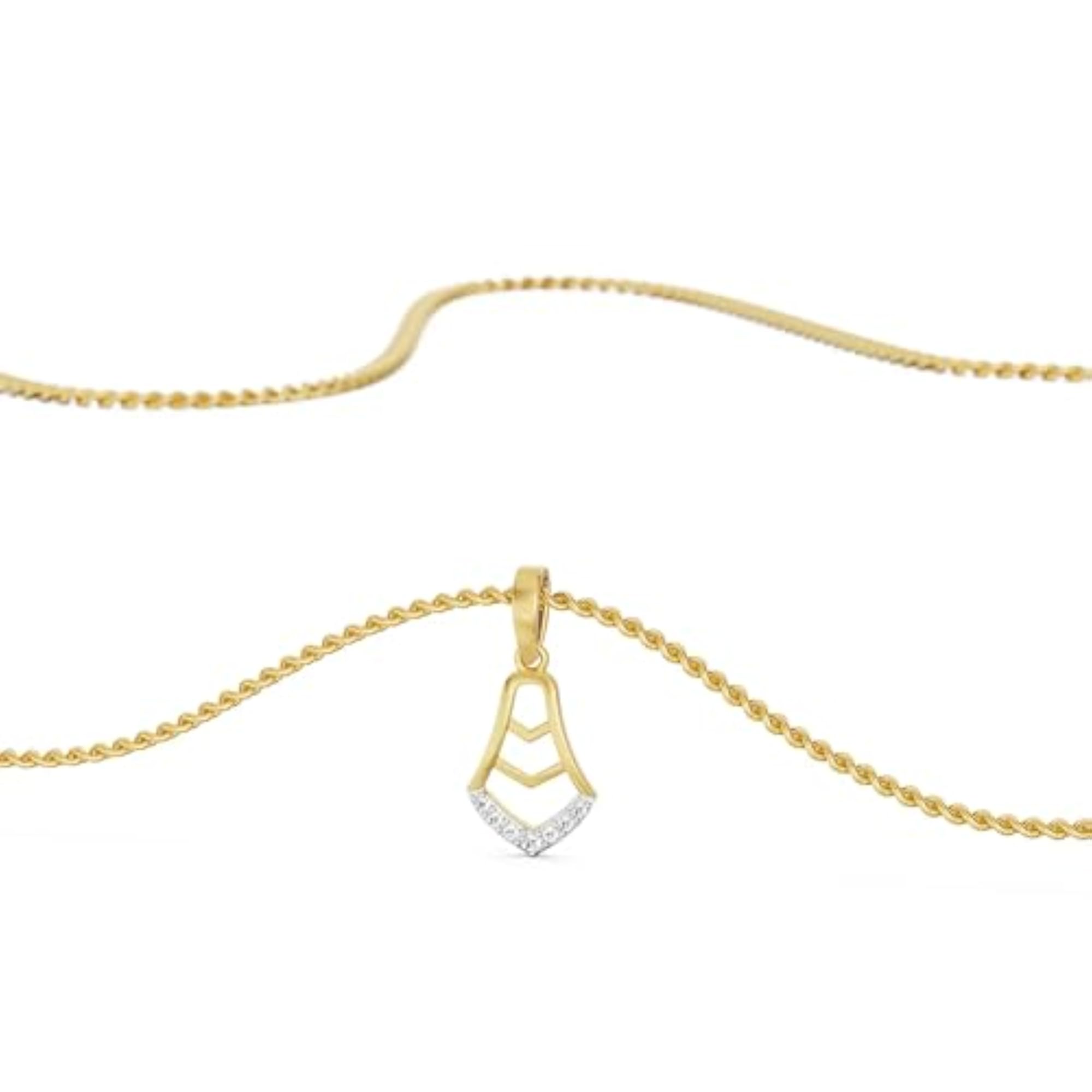 Brianna Timeless Diamond Pendant in Yellow Gold