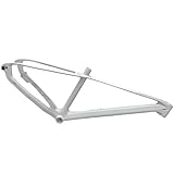 27.5 Inch Mountain Bike Frame, Magnesium Alloy Bicycle Frame in White, DIY Compatible