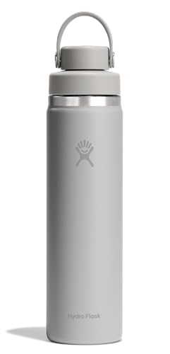 Image of Hydro Flask Water Bottle - Insulated Stainless Steel - Wide Mouth Chug Lid, Non Spill, Leakproof in 24 Oz Birch Gray