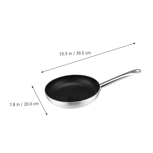 Wok de aluminio antiadherente con base plana miniatura 3