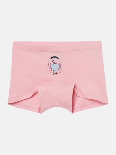 Image of mackly Girls Boxers (Pack of 3) - Cotton Boxer Shorts, Seamless Comfort, Mid Waist Boyshorts Panties
