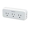 Multi Plug Outlet Extender, TESSAN Surge Protector Wall Plug Splitter with 5 Electrical Outlet Expander, Multiple Plug Adapter for Travel Home Office