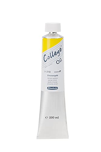 Schmincke - Óleo College®, Amarillo limón en tubo de 200 ml,...