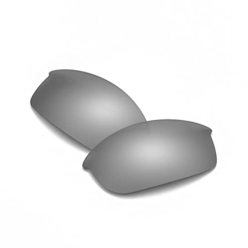 Walleva Replacement Lenses For Oakley Flak Jacket Sunglasses - Multiple Options Available (Titanium Mirror Coated - Mr. Shield Polarized) #TOP1