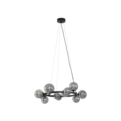 Ceiling Light 'Naelen' dimmable (Modern) in Black Made of Metal for e.g. Living Room & Dining Room (11 Light Sources, G9) from Lucande | Pendant Lighting, lamp, Hanging lamp, lamp, Ceiling lamp