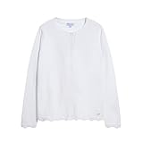 Girls’ Cardigan Sweaters Long Sleeve School Uniforms Kids Casual Open Front Button Down Knit Jackets