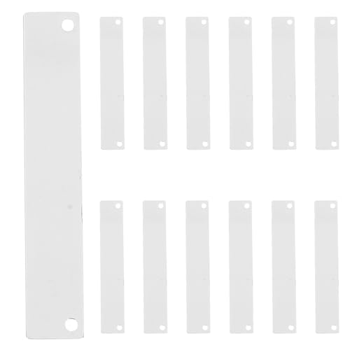 VILLCASE 20����H�|�i�p�̋����^�O �����_�u���z�[���y���_���g �����`�V���o�[ 35mm×6mm×1mm �W���G���[����p�̒����\�ȃu�����N���^���^�O DIY�A�N�Z�T���[���ɍœK