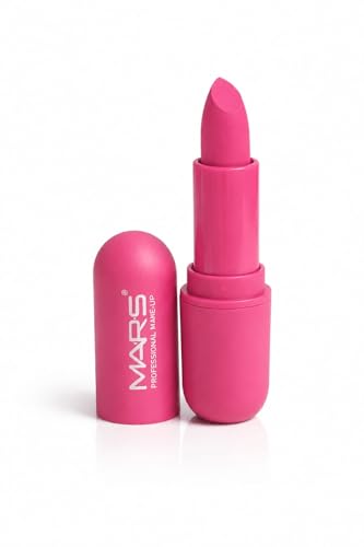 Image of Mars-Matte Creamy Lipstick | Non-drying, Highly pigmented Lipstick | Shade- multisades, 3.8gm| (Hot Pink)