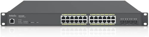 Image of EnGenius ECS1528P Cloud Managed 24-Port Gigabit PoE+ Switch With 4 SFP+ Ports - 3 Layer Supported - Modular - 240 W PoE Budget - Optical Fiber, Twisted Pair