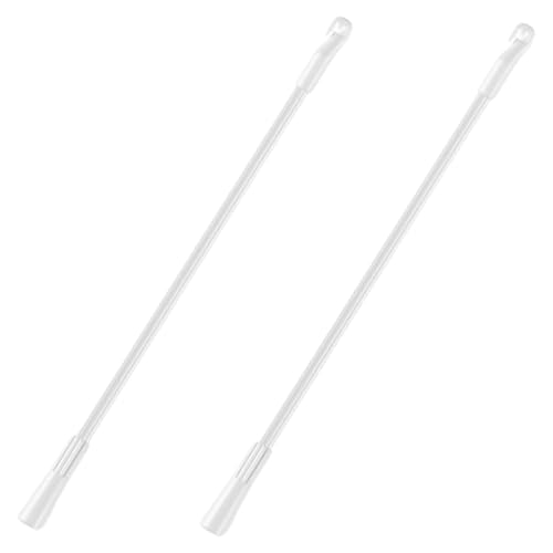 FUNOMOCYA 2 Piezas Barras de Tirador de Plástico para Cortinas y de Varillas para Ventanas Resistentes y Prácticas Compatibles con Múltiples y Colores