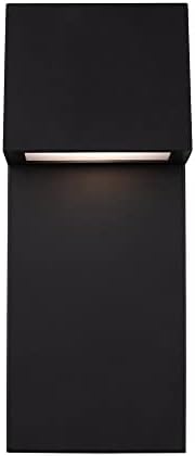 Generation Lighting 8663393S-12 Rocha Outdoor Wall Sconce, 1-Light 14 Watts, Black