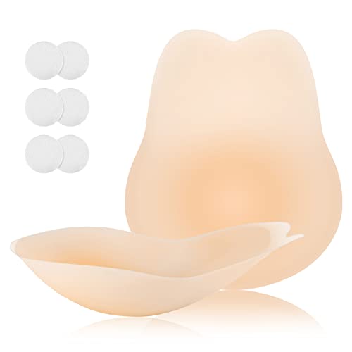 Nipple Covers Ultra Invisible Nipple Petals Strapless Sticky Petals Nipple Covers Reusable Sticky Push Up Bra For Breast Lift Silicone Breast Lifting Petals Invisible Lifting Bra For Women #TOP5