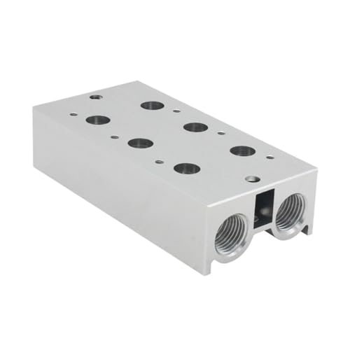 Colector de válvula solenoide 3V200M base para escape de aire 5Pcs P-3V200-R2 2
