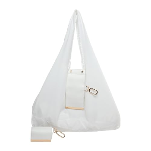 Bolso de mano de piel - plegable de PU | Bolso grande y elegante | Bolso de viaje versátil, organizador de compras, bolso duradero de para mujeres, estudiantes, profesores, pi, , Se