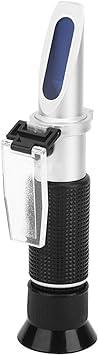 Real Instruments Professional Brix Refractometer 0-20% Accurate Portable Meter Instruments Handheld Refractometer For Honey Beer Fruit Juice Sugar Meter With Automatic Temperature Compensation (B09TRL4BGF) Amazon Price History, Amazon Price Tracker