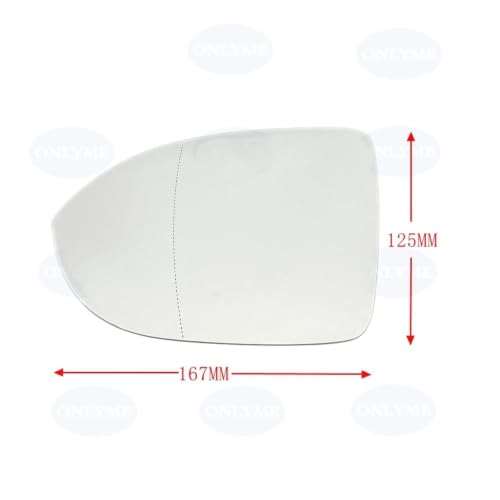 Verre chauffant pour rétroviseur grand angle compatible T-ROC