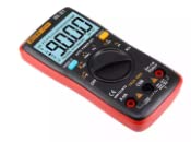Rear view of the VIHELM ZT-111 Digital Multimeter with kickstand extended