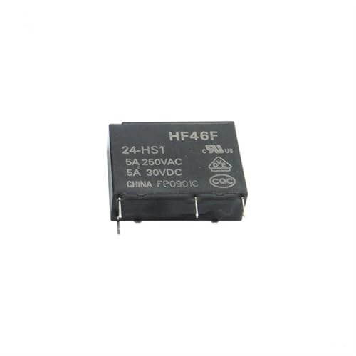 Relais 24V HF46F-24-HS1 Hongfa mini relais DC24V 5A 4 broches pour circuit imprimé