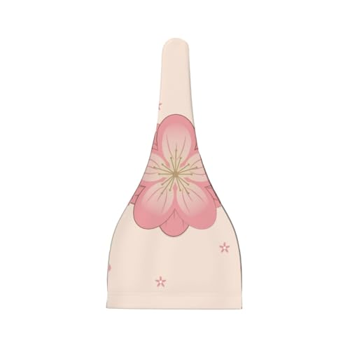 Little Pink Cherry Blossoms Print Newborn Baby Hat, Soft Top Knotted Beanie Cap, Cute Infant Headwear for 0-6 Months Welcome Party2