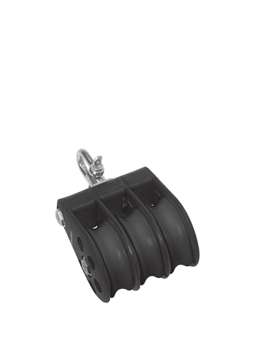 Poulie triple rotative Barton T-5 pour éliminer les nœuds et blocages de cordage